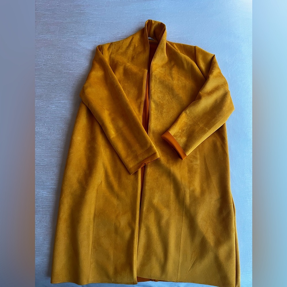 Zara vegan suede Coat/Duster